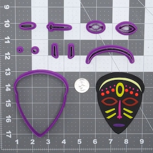 African Mask 266-D879 Cookie Cutter Set