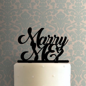 Marry Me Proposal 225-A220 Cake Topper