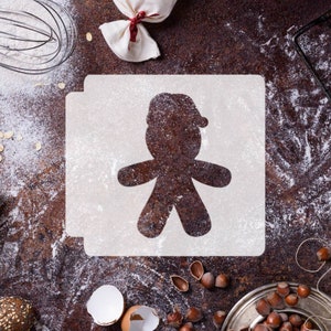 Christmas - Gingerbread Santa 783-E602 Stencil Silhouette