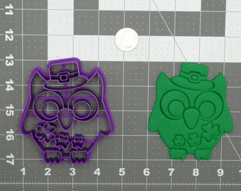St Patricks Day Owl 266-D021 Cookie Cutter