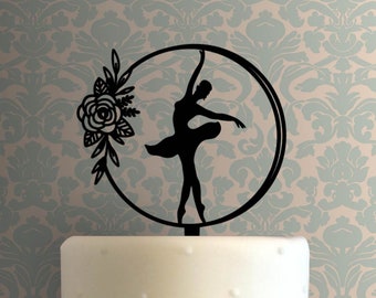 Ballerina with Flowers 225-A804 Cake Topper