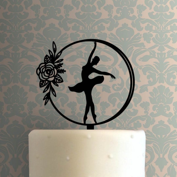 Ballerina with Flowers 225-A804 Cake Topper