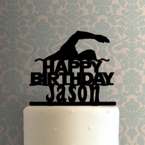 Custom Swimming 225-919 Cake Topper