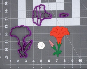 Angels Trumpet Flower 266-H999 Juego de cortador de galletas