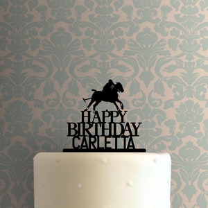 Benutzerdefinierte Polo Happy Birthday Name 225-B370 Cake Topper
