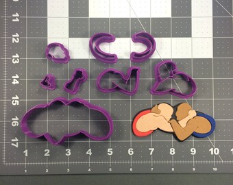 Wrestling Guys 100 Cookie Cutter Set