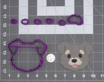 Schnauzer Dog Head 266-J836 Cookie Cutter Set