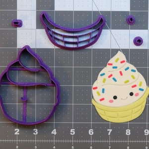 Soft Serve Ice Cream 266-B632 Cookie Cutter Set