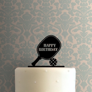 Pickleball Happy Birthday 225-B633 Cake Topper