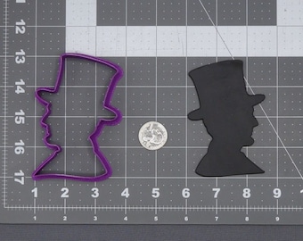 Abraham Lincoln Head 266-K620 Cookie Cutter Silhouette