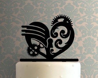 Steampunk Heart 225-A642 Cake Topper