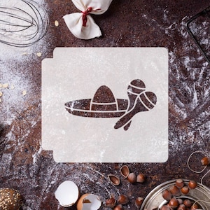 Sombrero and Maracas 783-E109 Stencil