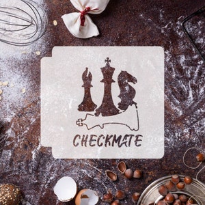 Chess Pieces Checkmate 783-F942 Stencil