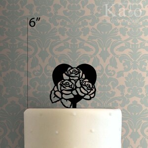 Heart Roses 225-201 Cake Topper