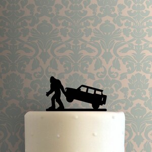 Bigfoot with Car 225-B802 Cake Topper