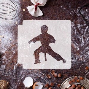 Karate Boy Body 783-D265 Stencil Silhouette