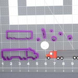 Semi Truck 266-H095 Cookie Cutter Set