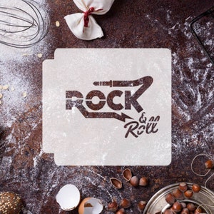 Estêncil Rock and Roll 783-G187