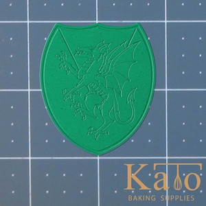 Medieval Dragon 227-228 Cookie Cutter and Acrylic Stamp