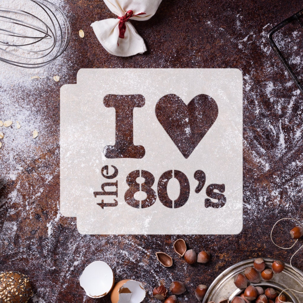 I Love the 80s 783-C640 Stencil - Etsy