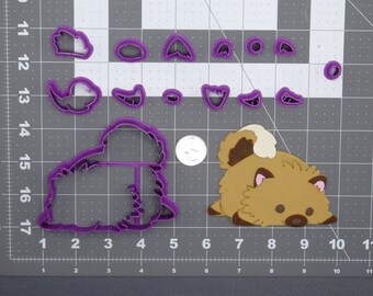 Perro - Pomeranian 266-D762 Juego de cortador de galletas