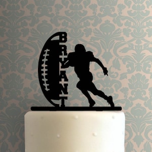Custom Football Player Name 225-A645 Cake Topper
