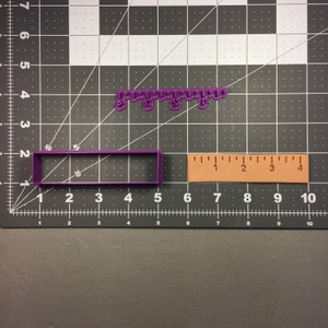 Ruler 100 Cookie Cutter and Stamp