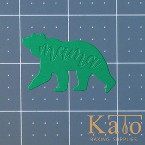 Mama Bear 227-591 Cookie Cutter and Acrylic Stamp (Imprinted)