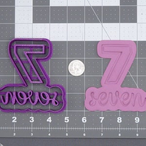 Seven Worded Number 266-J397 Cookie Cutter