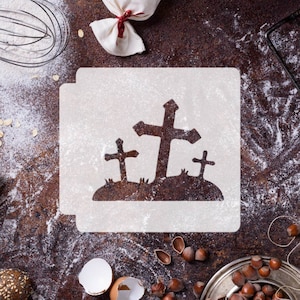 Halloween - Graveyard 783-E184 Stencil Silhouette