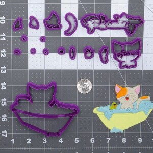 Cat in Bath 266-E931 Cookie Cutter Set
