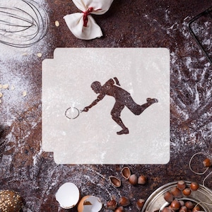 Tennis Player 783-E727 Stencil