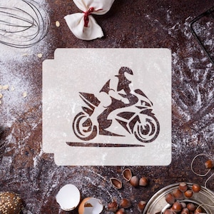 Motorcycle Racer 783-G868 Stencil