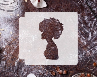 Afro Girl 783-I651 Stencil