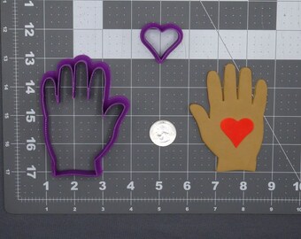 Hand with Heart 266-F036 Cookie Cutter Set