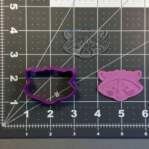 Raccoon 100 Cookie Cutter and Stamp (Imprinted)
