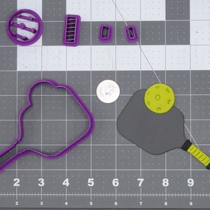 Pickleball Paddle and Ball 266-I252 Cookie Cutter Set