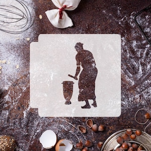 African Drummer 783-H691 Stencil