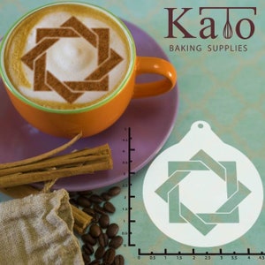 Linked Cubes 263-059 Latte Art Stencil