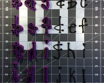 Cool Dot Font Lowercase Cookie Cutter Set