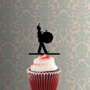 Marching Band Bass Drum 228-689 Cupcake Topper