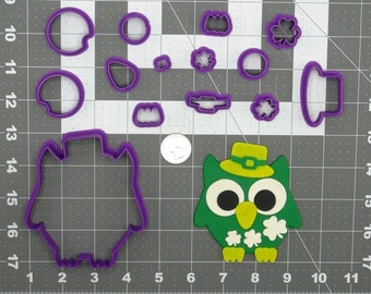 St. Patricks Day Owl 266-D045 Cookie Cutter Set