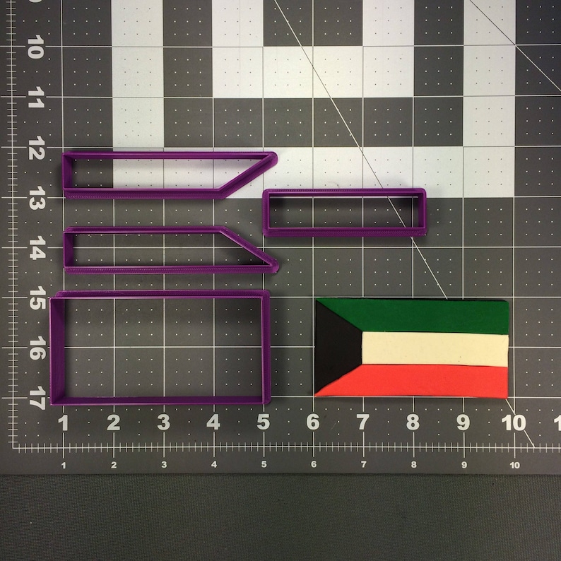 Kuwait Flag 266151 Cookie Cutter Set Etsy