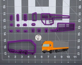 Semi Truck 266-F381 Cookie Cutter Set