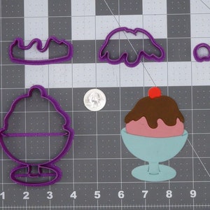 Ice Cream Sundae 266-H796 Cookie Cutter Set