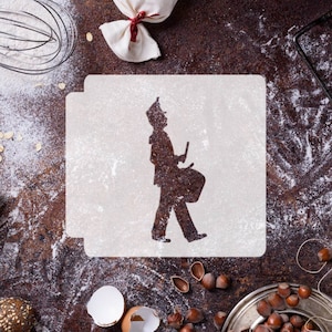 Marching Band Snare Drummer 783-G392 Stencil Silhouette