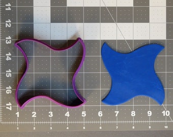 Curved Four Point Ninja Star 266-A621 Cookie Cutter
