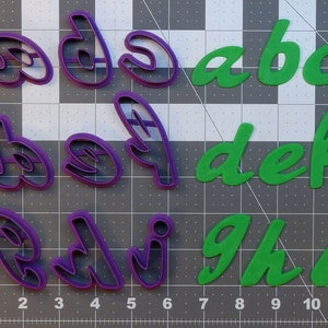 Script Font Lowercase 266-B841 Cortadores de Galletas
