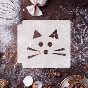 Cat Face 783-D642 Stencil