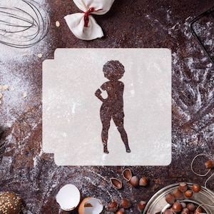 Afro Woman Body 783-G998 Stencil
